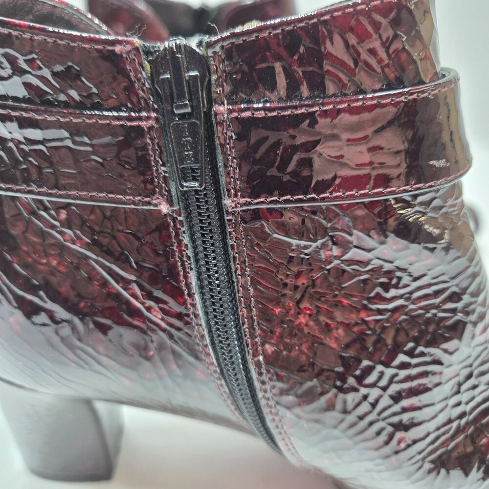Roberto Capucci Womens Size 8 Ankle Boots Side Zip Up Buckle Speckle Pattern - Picture 6 of 16